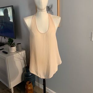 Blush Pink Tank with Exposed Back